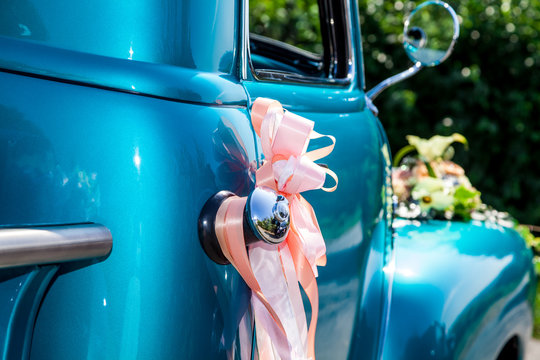 Hochzeitsauto Schleife Chevrolet