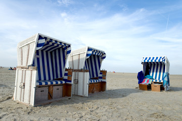 Strandkörbe an der Nordsee