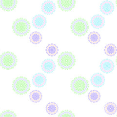 geometrical  circle seamless soft colors pattern