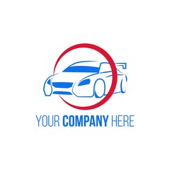 car race logo icon Vector