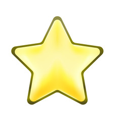 silver metal star vector icon symbol