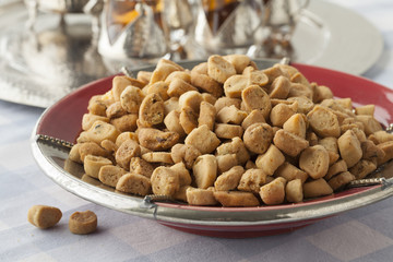 Crunchy Moroccan savory spicy fekkas