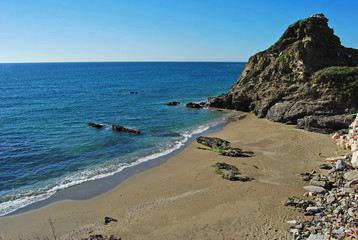 Fototapeta na wymiar Playa, Mijas, Málaga, Andalucía