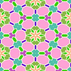 Abstract seamless geometric patterns. Kaleidoscope seamless