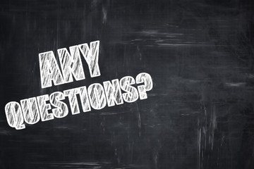 Chalkboard writing: any questions