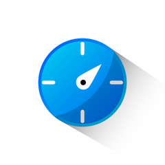 Compass flat icon isolate on white background vector illustration eps 10