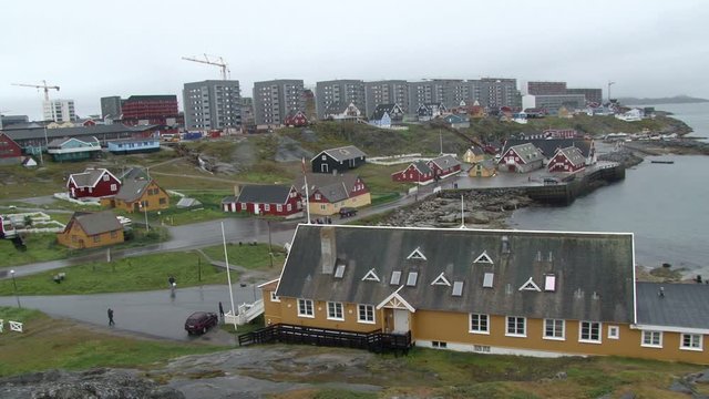 General view of Nuuk, capital of Greenland