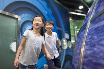 Children in science and technology museum