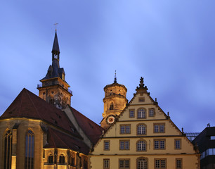 Fototapeta na wymiar Stiftskirche collegiate church in Stuttgart. Germany