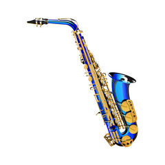 saxophone premium blue