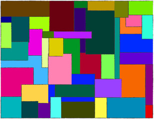 Цветные прямоугольники разных форм