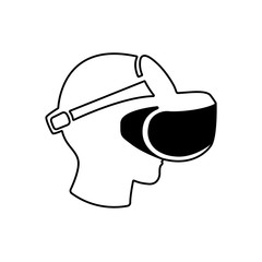 Virtual reality glasses Vector Illustration