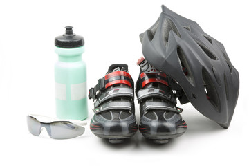sports equipment cycling / set of racing accessories for cycling
