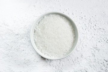 Salt in a bowl