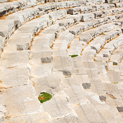   in turkey europe myra  the old theatre abstract texture of ste