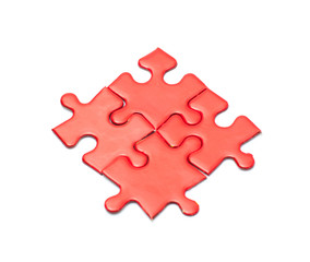 Missing jigsaw puzzle piece with light glow, business concept for completing the final puzzle piece