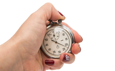 old stopwatch isolated