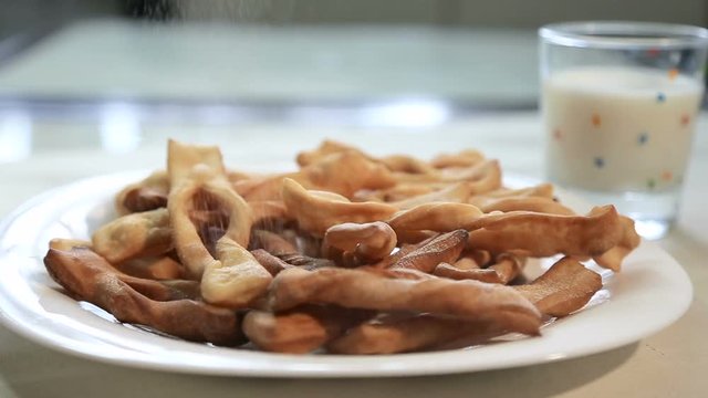 fried donut sticks sweet