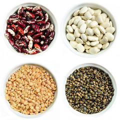 Various types of cereals and grains