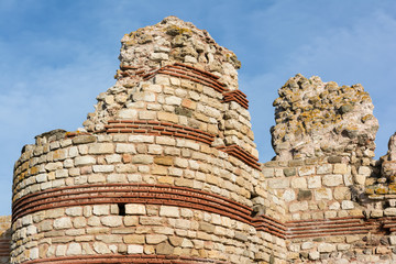 Ruins in old town of Nessebar, Bulgaria