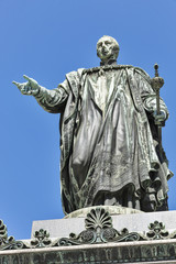 Fototapeta premium Emperor Francis II statue closeup in Graz, Austria