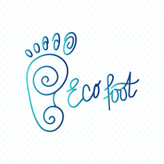Logo of center of eco foot.