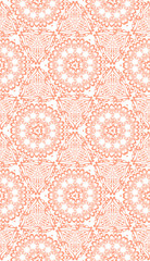 An orange vector seamless background with elegant beautiful pattern