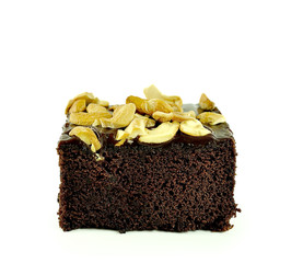 brownies isolated on the white background