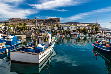 Port In Puerto de Mogan, Gran Canaria, Spain