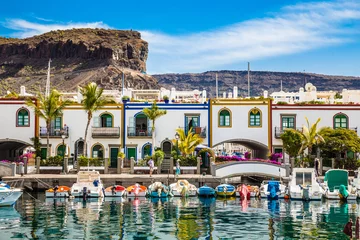 Acrylic prints Canary Islands Port In Puerto de Mogan, Gran Canaria, Spain