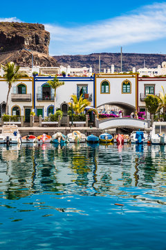 Port In Puerto de Mogan, Gran Canaria, Spain