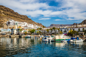 Fototapeta na wymiar Port In Puerto de Mogan, Gran Canaria, Spain