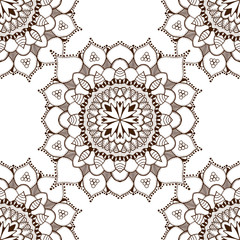 mandalas seamless pattern