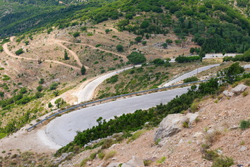 Beautiful Summer Mountain Road
