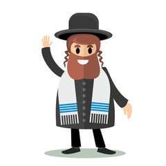 orthodox jew,hassid,rabbi,with Payot and Kippah