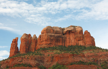 Cathedral Rock at Sedona, Arizona. Cathedral Rock is a famous landmark on the Sedona, Arizona skyline, and is one of the most-photographed sights in Arizona, USA