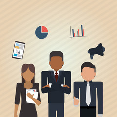 Teamwork icon design, vector illustration