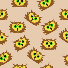 Owl face pattern