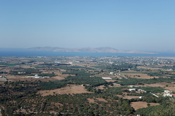 Красивый пейзаж на острове Кос. Греция. Вид сверху.