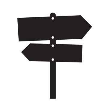 signpost icon Illustration design