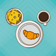 Breakfast icon design, vector illustration