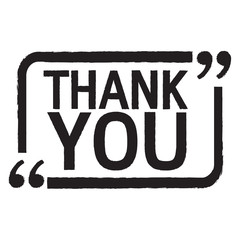 THANK YOU Lettering Illustration design