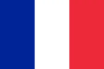 Fotobehang Vector of French flag. © Tarik GOK