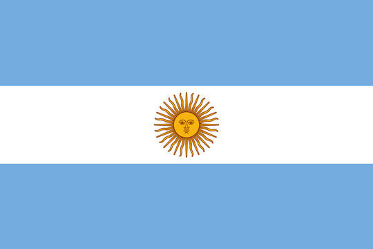 Nice vector of Argentinian flag.