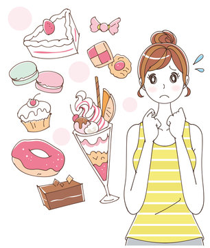 食事制限のイラスト Stock Vector Adobe Stock