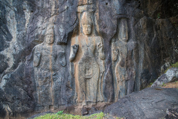 Buduruwagala ancient buddhist temple, Sri Lanka