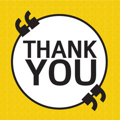 THANK YOU Lettering Illustration design