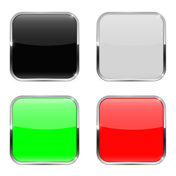 Colored buttons. Web icons