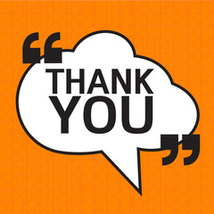 THANK YOU Lettering Illustration design