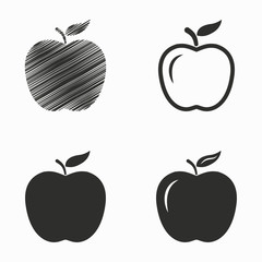 Apple vector icons.